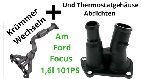 Kr Mmer Mit Flexst Ck Wechseln Thermostatgeh Use Abdichten Am Ford