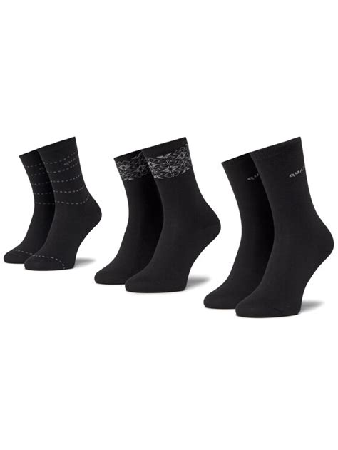 QUAZI Zestaw 3 Par Wysokich Skarpet Damskich QZ SOCKS 65 04 WOMAN 001