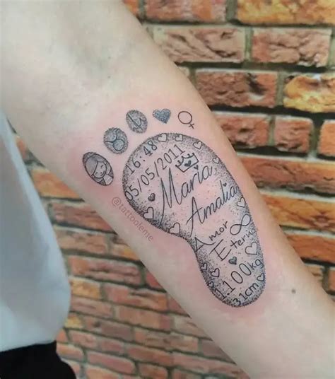 30 Cute Baby Footprint Tattoo Ideas You Will Love