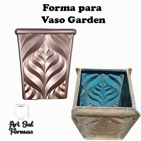 Forma De Fibra Para Fazer Vaso Garden ArtSul Formas