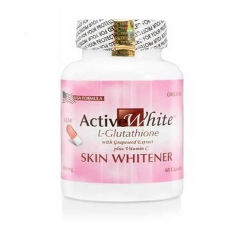 Active White L Glutathione Skin Whitener Capsules Packaging Type