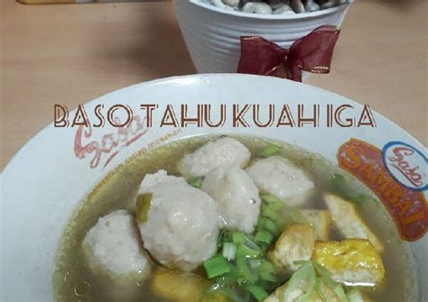 Langkah Mengolah Baso Tahu Kuah Iga Enak Resep Us