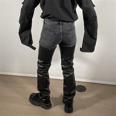R13 Chap Leather Jeans Retail Price 975 Depop