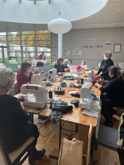 Atelier couture EHPAD l Orange Bleue à Méricourt