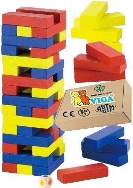 Viga Toys Drewniana Gra Wie A Z Klock W Zr Czno Ciowa Dla Dzieci I