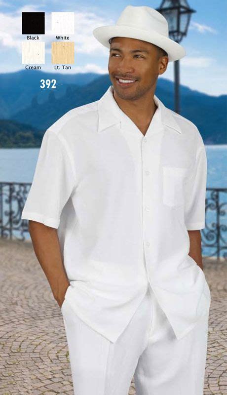 Mens White Linen Pants And Shirt Set Shamika Lebron