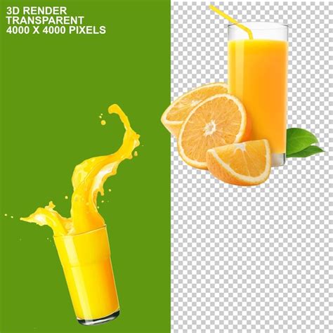 Premium PSD Orange Juice Soft Drink Oranges And Orange Juice