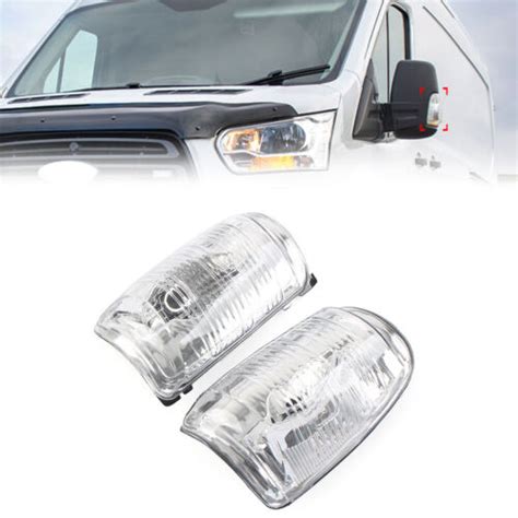 Door Wing Mirror Indicator Lens Turn Signal Light Housing For Ford Transit Mk8 Ebay