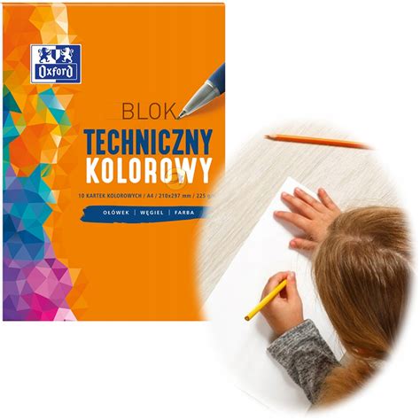 BLOK TECHNICZNY A4 OXFORD 10 Kartek KOLOR 225 g m² 12672839759 Allegro pl