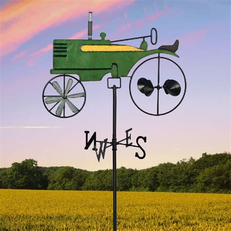 Tractor Weather Vane Kinetic Garden Stake Mommas Home Store