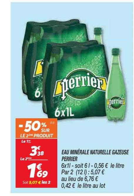 Promo Eau Minérale Naturelle Gazeuse Perrier chez Netto iCatalogue fr