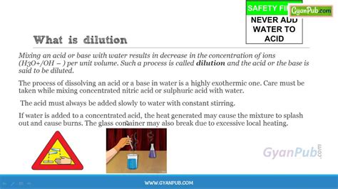 CBSE Class 10 Chemistry Notes Dilution YouTube