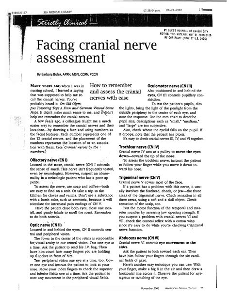 Facing Cranial Nerves Great Notes On Facial Nerves 7 Luke Hospital