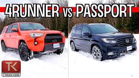 Toyota 4runner Trd Pro Vs Honda Passport Trailsport Snowy Off Road Battle Real World Mpg