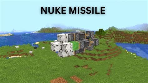 Nuke Missile In Minecraft Minecraft Best Redstone Builds Minecraft Redstone Youtube