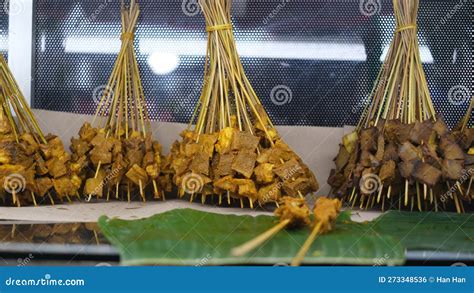 Satay Padang, Chicken or Beef. Stock Photo - Image of gourmet, rice: 273348536