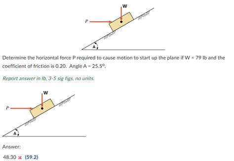 Solved Determine The Horizontal Force P Required To Cause Chegg