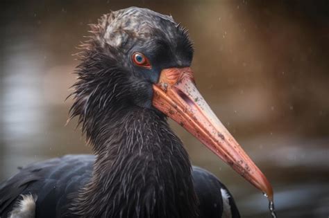 Premium AI Image | The Black Stork