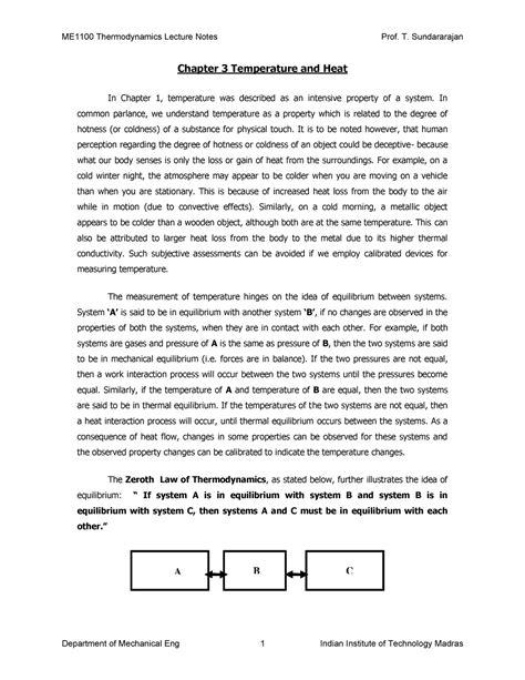 3 Heat Thermodynamics Chapter 3 Temperature And Heat In Chapter 1