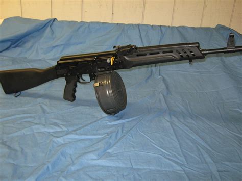 Izhmash Russian Saiga AK47 With 75 Round Drum For Sale