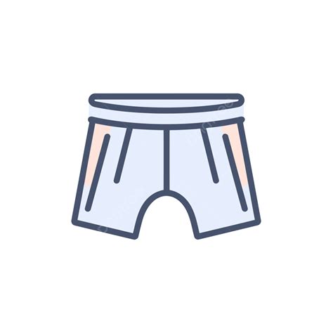 Icono De Línea Azul Para Pantalones Cortos Vector PNG Pantalones