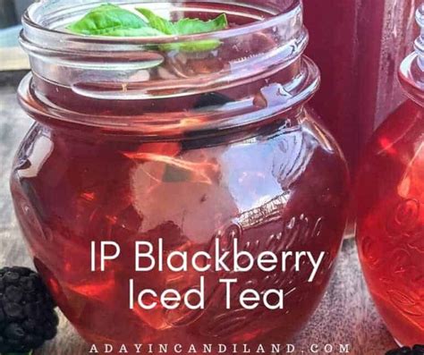 Instant Pot Blackberry Iced Tea A Day In Candiland