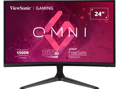 Viewsonic Omni Vx2418c 24 Inch 1080p 1ms 165hz Curved Gaming Monitor