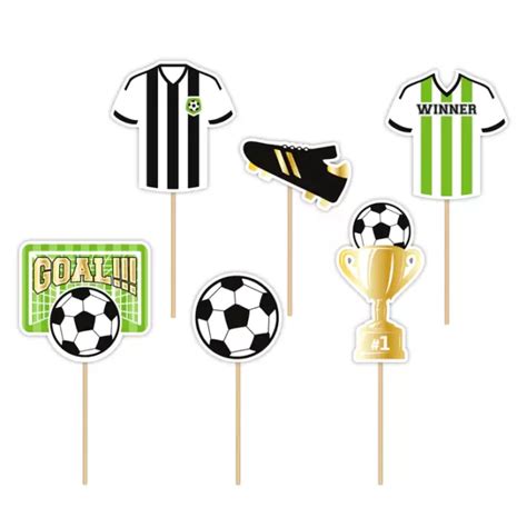 6 Topos De Bolo Futebol Pirikos Cake Design Party Shop