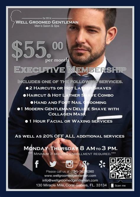 Executive Membership Barbershop Coral Gables Gentleman Barber Shop