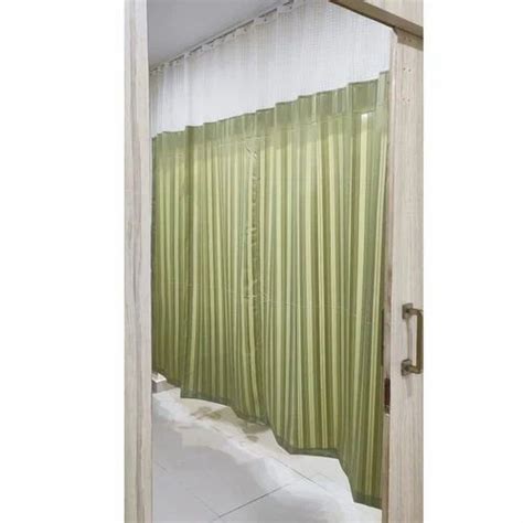 Olive Green Polyester Hospital Curtain Size 4x7 Feet At Rs 376 Piece