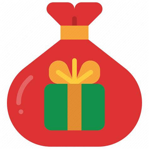 Present Bag T Christmas Santa Surprise Distribute Icon