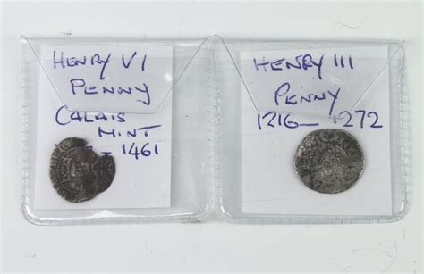 A Henry Vi Penny And A Henry Iii Penny 4th May 2022 Denhams