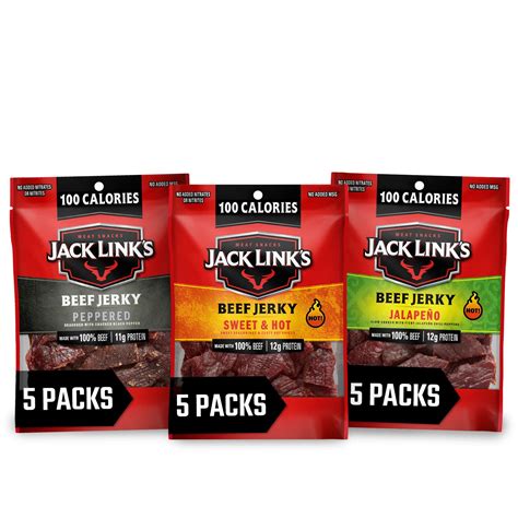 Buy Jack Link S Beef Jerky Bold Variety Pack Includes Sweet Hot Jalape O And Peppered Jerky