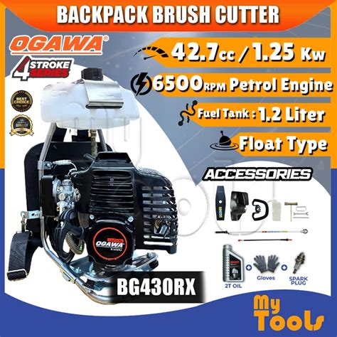 Mytools Ogawa Bg Rx Backpack Brush Cutter Grass Trimmer Mesin Rumput