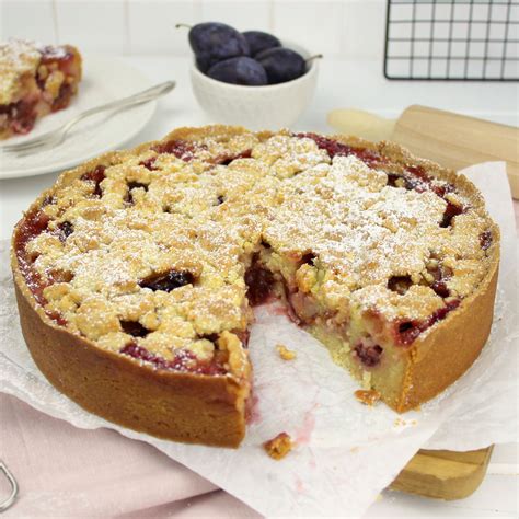 Rezept Leckerer Einfacher Und Saftiger Pflaumenkuchen Mit Streusel