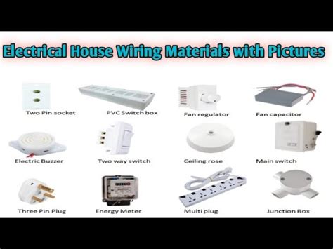 Electrical House Wiring Materials Names