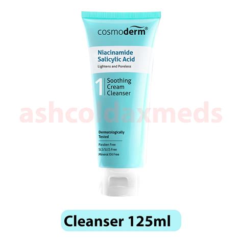 Cosmoderm Niacinamide Salicylic Acid Soothing Cream Cleanser 50ml 125ml Shopee Malaysia