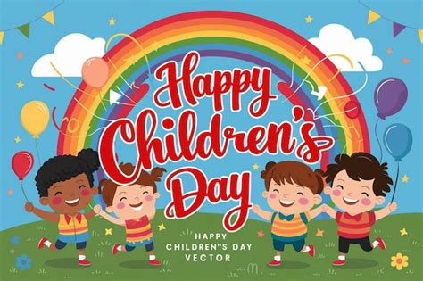 International Childrens Day Vector Illustration Premium Ai Generated