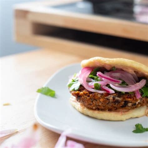 Shiitake Bao Burger Wild Vegan Flower