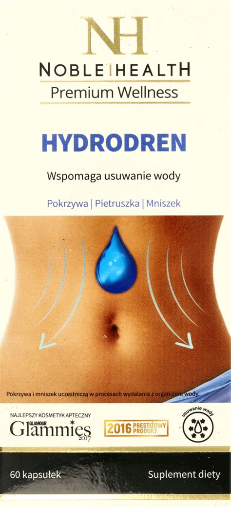 Noble Health Hydrodren Tabletki Hydrodren Wspomaga Usuwanie Wody Z