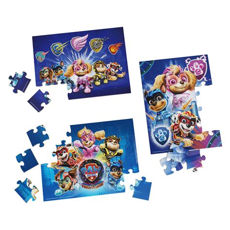 Paw Patrol The Mighty Movie Houten Puzzel St Thimble Toys