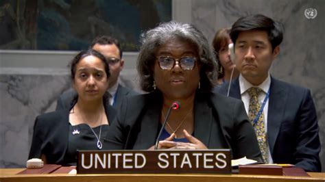 Remarks By Ambassador Linda Thomas Greenfield At A UN Security Council