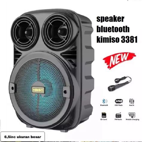 Jual Speaker Bluetooth Bonus Mic Inci Salon Aktif Portable