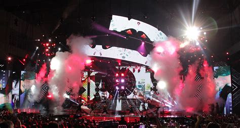 A spectacular staging with Led technology accompanied the Viña del Mar ...