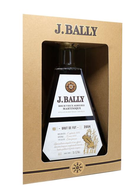 Rhum Agricole Pur Jus de Canne RHUM BALLY Millésime 2004 Brut de