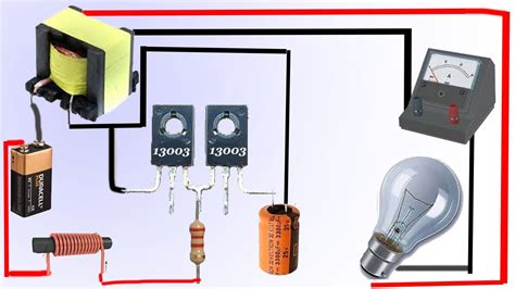 13003 Inverter Circuit How To Make Inverter Using 13003 Transistor 13003 Transistor Projects