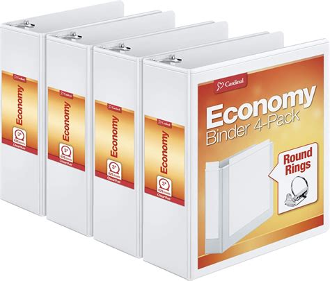 Buy Cardinal Economy Ring Binder Inch Presentation View White