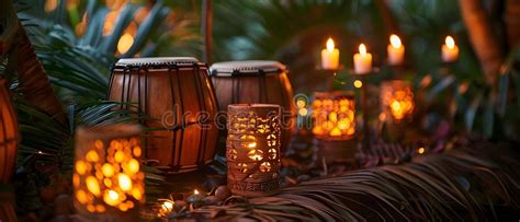 Tiki Party Lights Stock Illustrations 74 Tiki Party Lights Stock