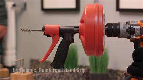 How To Use The RIDGID POWER SPIN Drain Cleaner YouTube