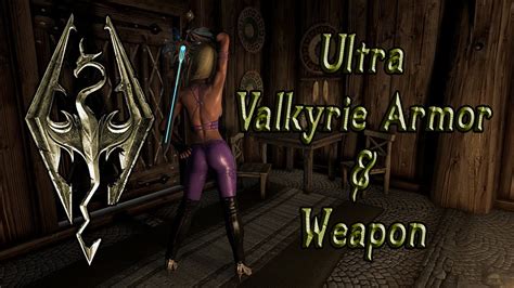 Skyrim Mod Drop Ultra Valkyrie Armor Weapon Pc Xbox Youtube